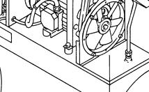 (no compressor de parafuso) e Ref. 5 (no secador, se instalado) Fig. 8. PEÇAS QUENTES NO INTERIOR - Retirar o dispositivo de protecção fixa (tampa da máquina), Ref. 6 Fig. 8. - Retirar a tampa, Ref.