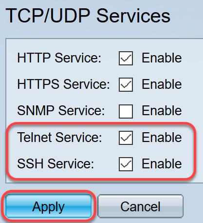 O nome de usuário padrão e a senha são Cisco/Cisco.