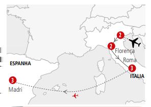 Itália Plus 1: Veneza, Florença e Roma Viagem de 09 dias pela Itália, visitando: Veneza, Pádua, Florença, Siena, Assis e Roma.