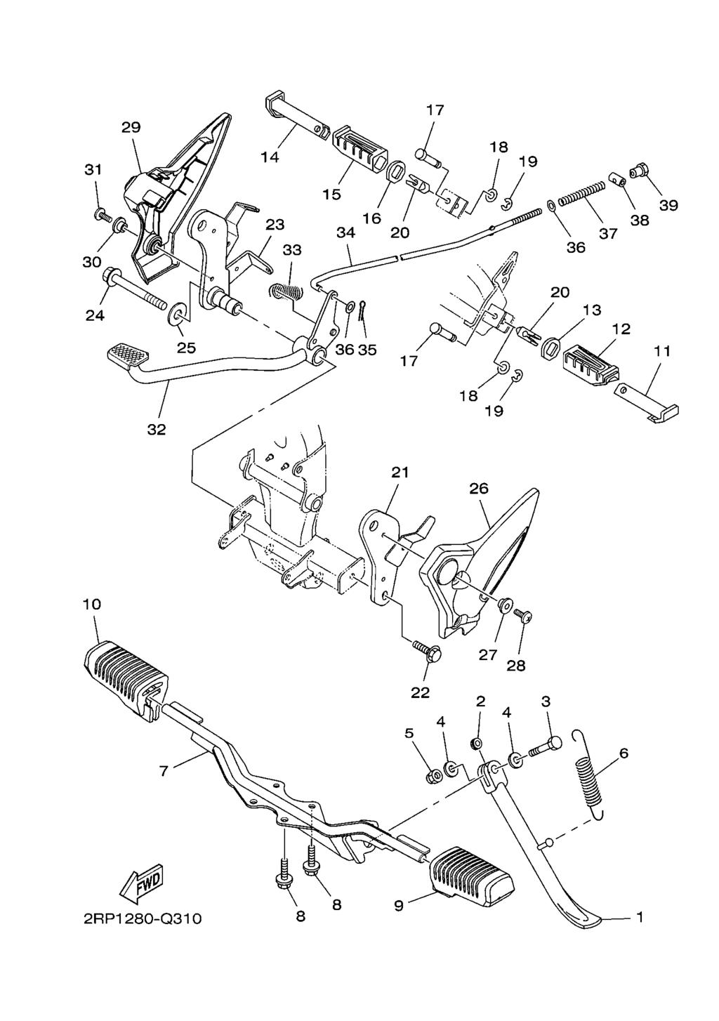 FIG. 29 CAVALETE. ESTRIBOS.