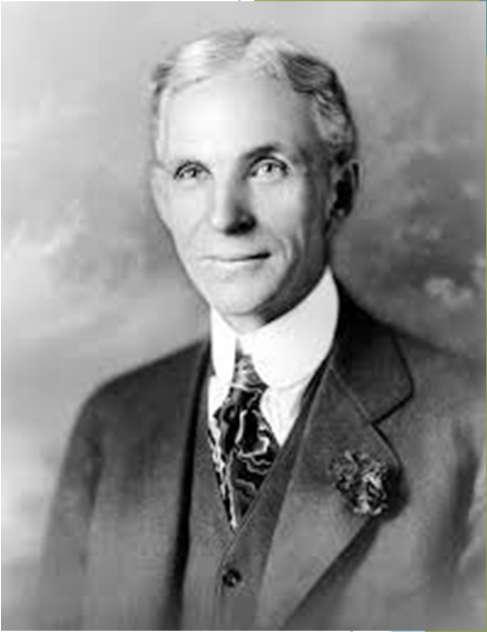 Ford Henry Ford (1863 1947) Inspirado pela divisão do trabalho de Smith, aliada ao