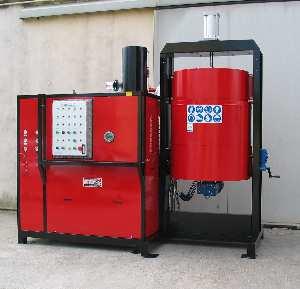 Modelo DQ 600 Wx Capacidade de carga : 600 litros Volume total da caldeira: 965 litros Diâmetro interno da caldeira: