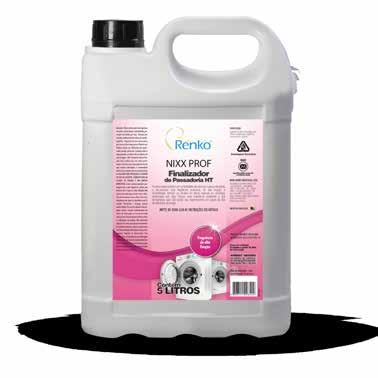 PASSADORIA NIXX PROF FINALIZADOR passadoria HT Produto pronto uso que possui fragrância exclusiva de alta fixação e durabilidade. Emb. 6 x 1 L 4 x 5 L Cód.