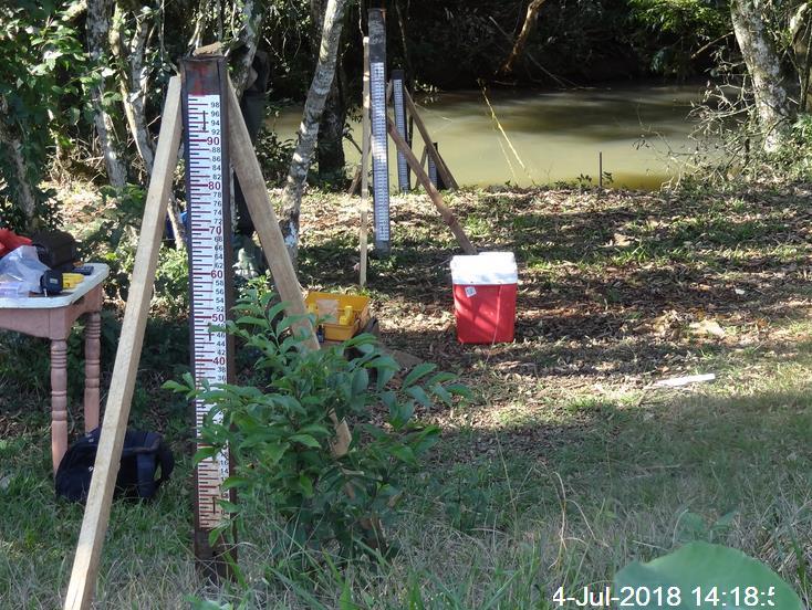 3.1.6. Estação rio Monteiro Estação convencional (hidrométrica e linimétrica) instalada no ano de 2017, para fins deste estudo e para atendimento aos critérios do licenciamento ambiental da usina.