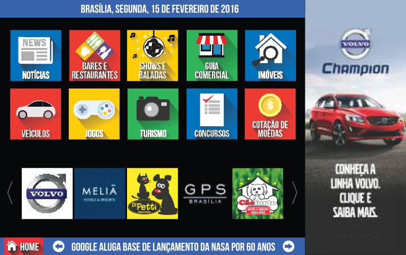 7 NAVEGAÇÃO PUBLICIDADE Ao tocar no banner lateral, é exibida a