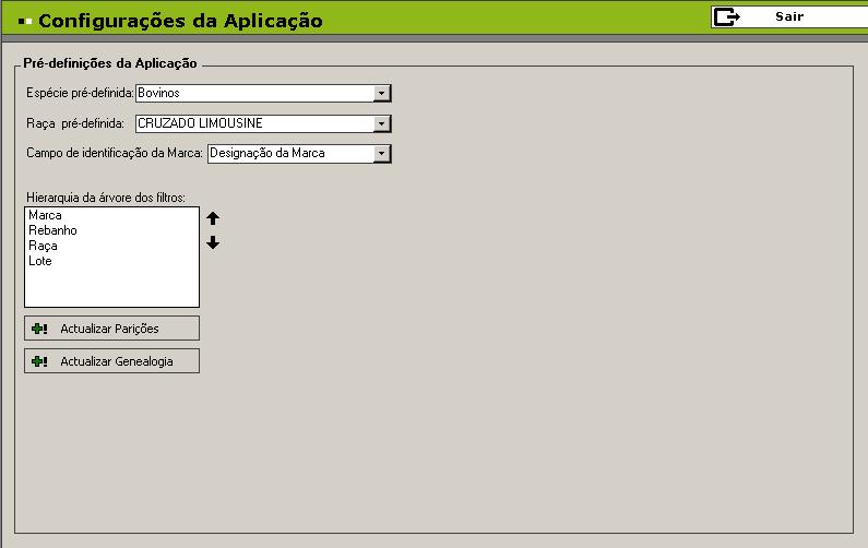 16 Espécie Ao entrar no ecrã Atribuição Rápida são listadas todas as raças de animais caracterizadas no ecrã correspondente 13.