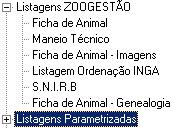 2.7.1.1 67 Listagens A s Listagens Z O O G E S T Ã O são r e l a t i v o s ao que é indicado nos listagens pré elaboradas e que permitem títulos presentes na árvore de selecção.