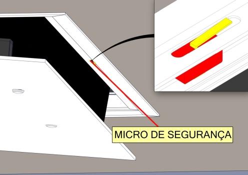 PASSO 43 Instale a TV no braço do LAP com os parafusos