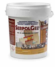 14 TRATAMENTO DA MADEIRA SERPOL GEL II Gel insecticida auto pe