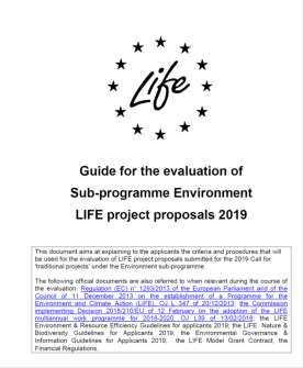Evaluation Guide Guia de Avaliação LIFE Guia distribuído aos avaliadores; Importante a sua consulta; O