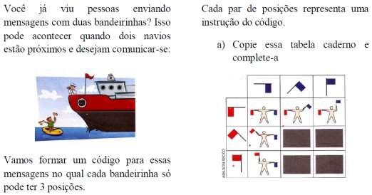 Figura I: Exemplo de questão utilizando a representação MAIS DE UMA Fonte: LD-1, 6º ano, pág.