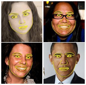 30 2.3 Landmarks ou Pontos de controle O reconhecimento da face e a comparação entre faces são diretamente afetados pela posição da face na imagem, sendo a posição frontal a de melhor desempenho.