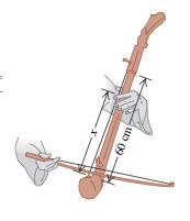 (c) Calcule a intensidade I da onda progressiva gerada. R: (a) v = 10 m/s, λ = 2, 0 m, (b) y(x, t) = 0, 03 cos ( ) πx 10πt + π 3 m e (c) I = 9π 2 200 W. 13.