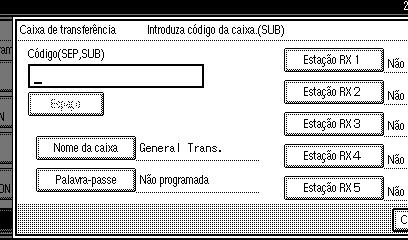 Definições do Administrador Quando o destinatário programado for um destino de grupo para Transferência de Multi-passo, é efectuada a Transferência de Multi-passo.