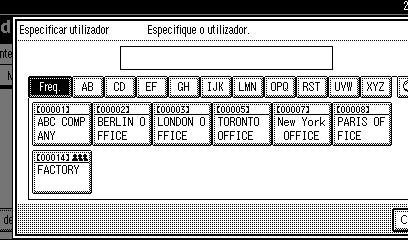 Utilizar as Definições do Administrador Definir um Utilizador para Visualizar Documentos Recebidos e Guardados O administrador pode ser especificado para gerir os documentos guardados no equipamento