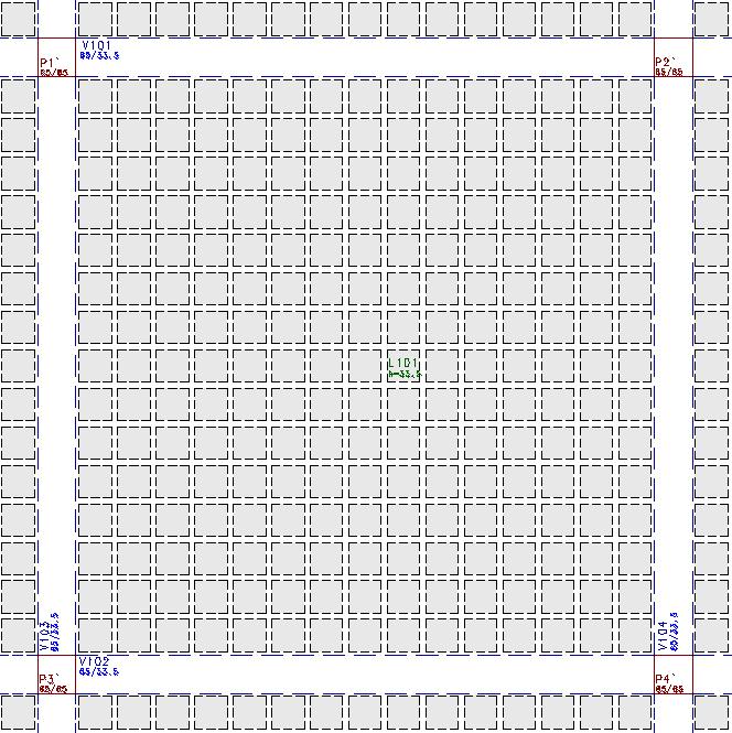 83 Figura 60 Representação da laje que foi analisada no software CAD/TQS Após definir a geometria e as cargas, verificam-se as condições de contorno.