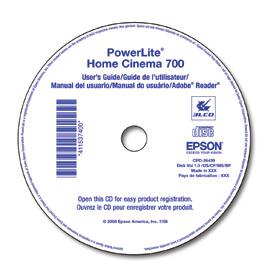 PowerLite Home Cinema 700 Guia de instalação Antes de usar o projetor, leia estas instruções e as instruções de segurança no Manual do usuário incluído no CD.