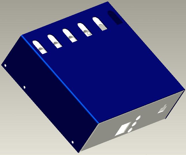 Figura 10. Placa do circuito analógico vista superior. Figura 8. Desenho do gabinete do cabeça-de-série fechado. Figura 11.