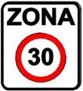 Todas as entradas e saídas da zona 30 serão sinalizadas com sinais regulamentares que avisam o acesso a uma zona claramente identificada, alertando o automobilista para a redução de velocidade.