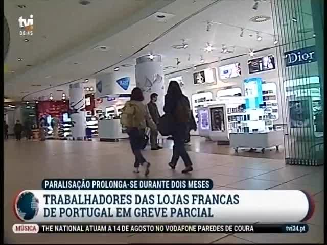 lojas francas de Portugal começam hoje uma greve