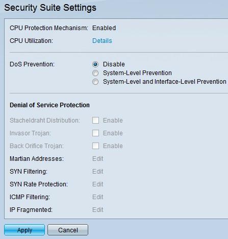 Mecanismo de proteção CPU Isto é Habilitado. Isto indica que a ferramenta da conversão da Segurança (SCT) está permitida.