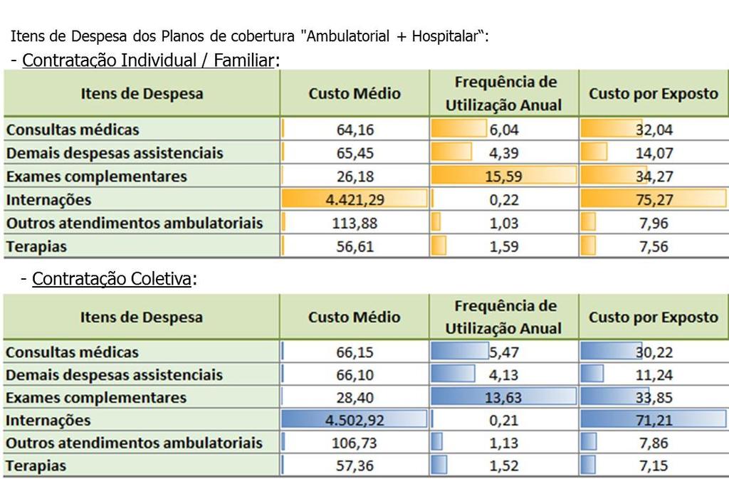 Estatísticas - Itens de Despesas Assistenciais