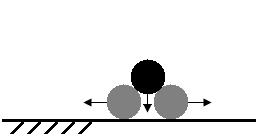 cadente (vide figura 1a); b. Move-se a pelota cadente lateralmente de modo a contornar as pelotas estacionárias (vide figura 1b); c. Retorna-se ao passo 2 até a pelota cadente atingir a base da caixa.