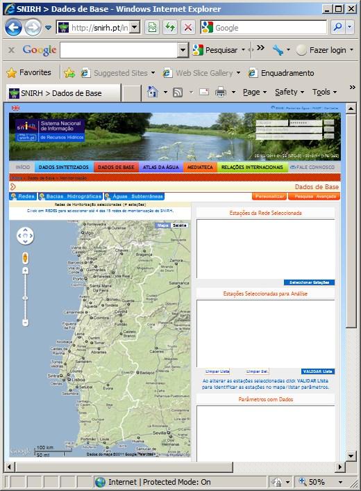 Acesso ao SNIRH Access to SNIRH Hidrologia e Recursos Hídricos, 203/4: @Rodrigo roeça de Oliveira 203/4 0-04-204 6 htt://sirh.