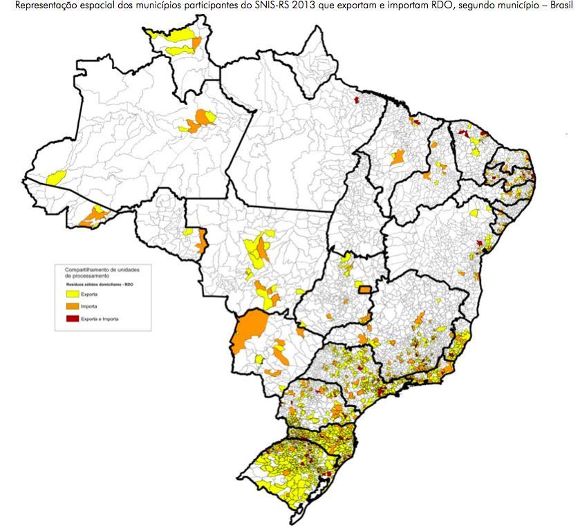 Municípios participantes do SNIS