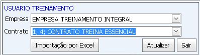 Importação de Dados por Excel Para realizar inclusões e bloqueios em lote, basta clicar em Importação por Excel após selecionar o contrato para qual os