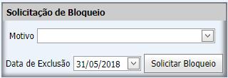 Solicitação de Bloqueio A solicitação de Bloqueio é a possibilidade de bloquear ou suspender um beneficiário do plano.