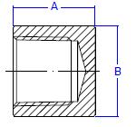 TAF Tampão Fêmea CÓDIGOS DIMENSÕES* ROSCA NPT LATÃO INOX 316 A B 2 TAF 2 TAF 316 1/8 13,60 9/16 4 TAF 4 TAF 316 1/4" 21,00 3/4" 6 TAF 6