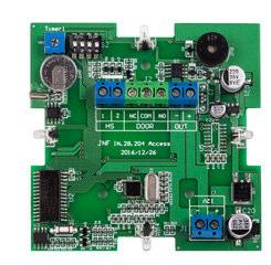 205 - LED visual information / Lector electrónico de pared. - Base metálica con fijaciones ocultas y antivandalismo. - Sistema con interface y lector MIFARE - Microwave.