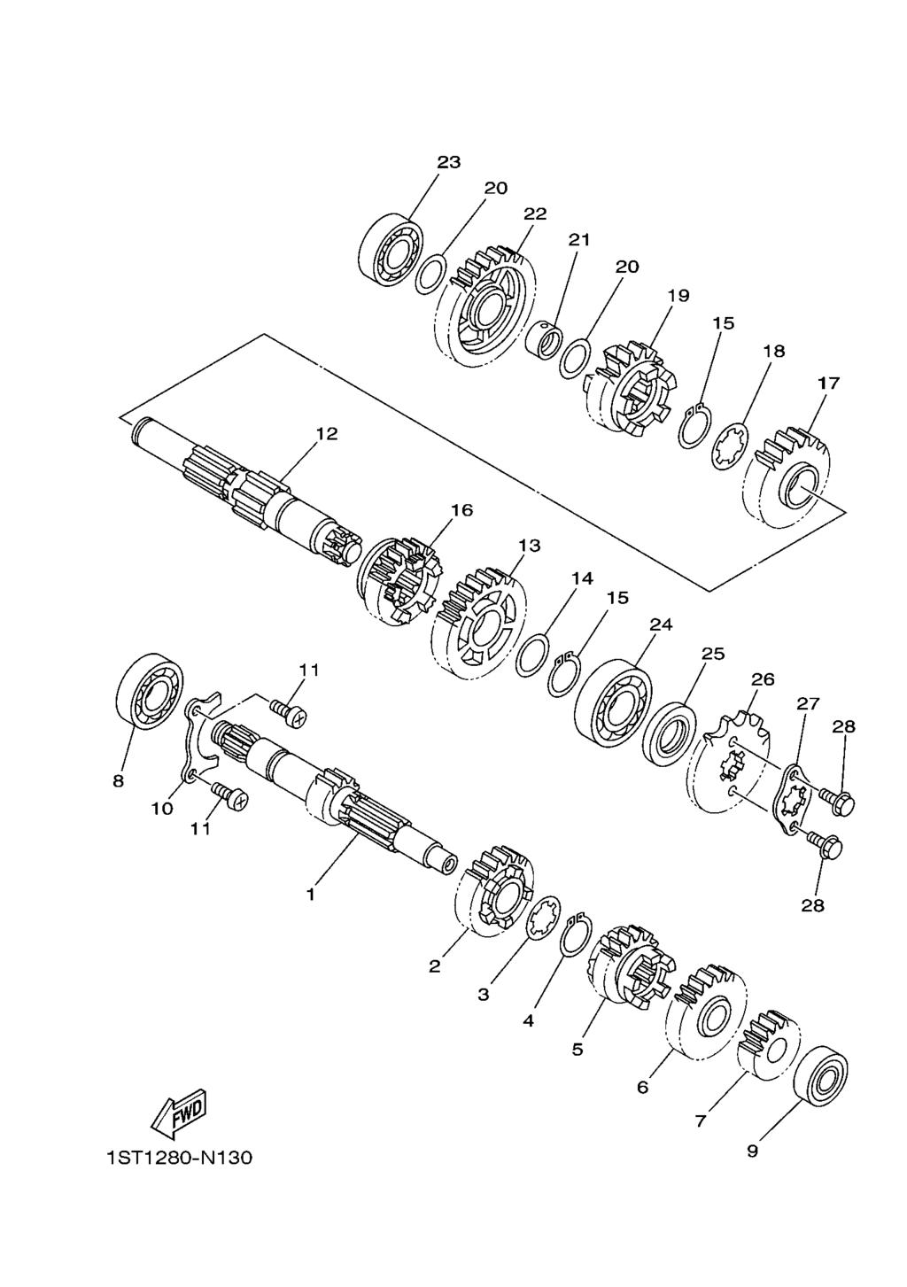 FIG. 13 TRANSMISSAO 28