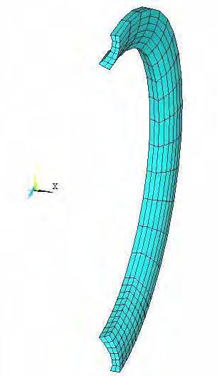 35 ilustram a região denominada parede lateral do pneu discretizado pelo Método dos Elementos Finitos. FIGURA 6.