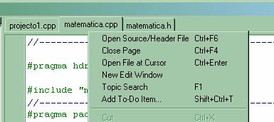 Por exemplo: Matemática.c int soma(int A, int B) { int resultado; resultado=a+b; return resultado; //código da função soma } Matemática.