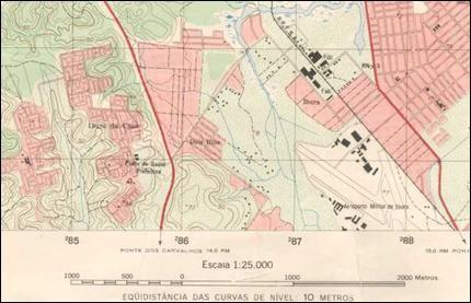 (b) Figura 2 : (a) Cores representadas em um mapa topográfico.