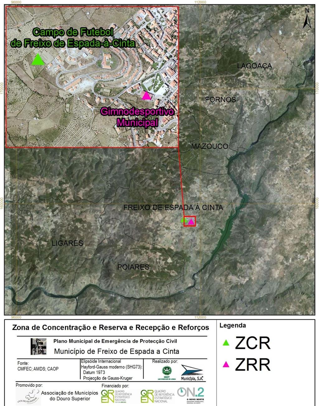 A Zona de Receção de Reforços (ZRR) Municipal será localizada no