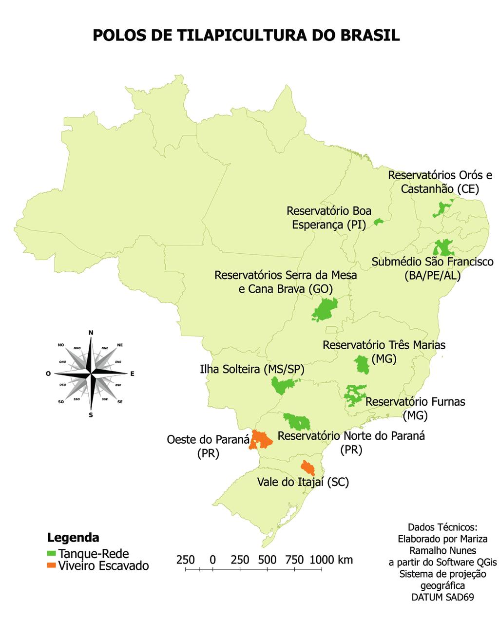 170 Complexo agroalimentar regiões Sul, Sudeste e Nordeste.