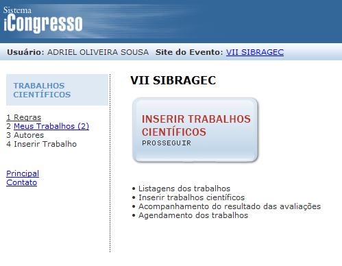 COMO CADASTRAR O RESUMO SELECIONADO NO SISTEMA?