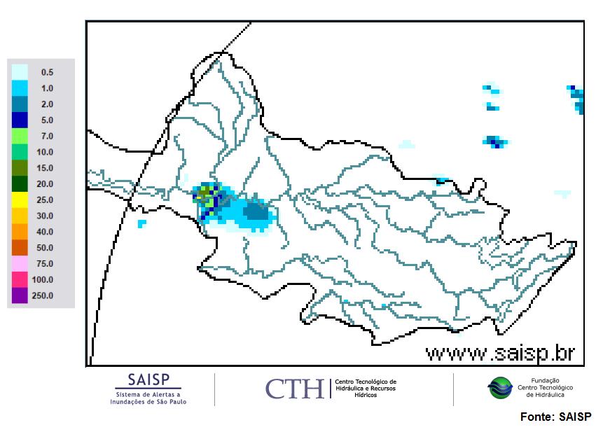 Dados Pluviométricos das Bacias PCJ CHUVA ACUMULADA EM 24