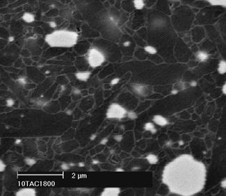 Os grãos de β-si 3 N 4 são menores na amostra sinterizada a 1750 o C e maiores quando sinterizados a 1800 o C.