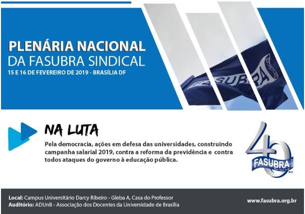 REUNIÃO AMPLIADA DO FONASEFE Inscrições: Companheiros e companheiras, Segue as Orientações e Ficha de Inscrição da Reunião Ampliada do FONASEFE do dia 17.2.