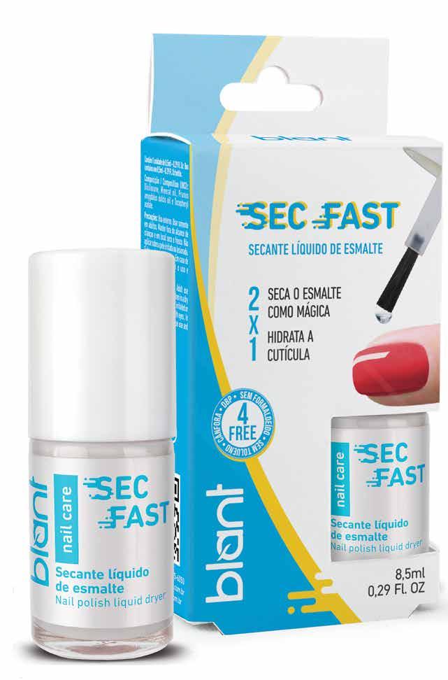 SEC FAST 2x1 SECANTE LÍQUIDO DE ESMALTE - EXPRESS Não oleoso; Prático e