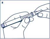 Código de cor Escala de unidades do botão injector Botão injector Agulha NovoFine Protecção exterior grande da agulha Selo de protecção Protecção interior da agulha Agulha 1 Começar Verifique o