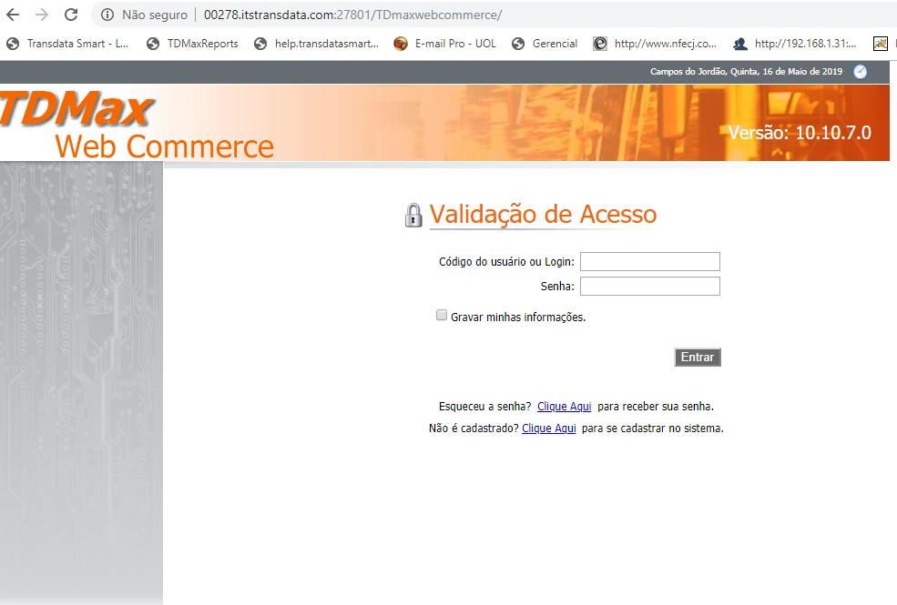 CÓDIGO/LOGIN e SENHA Todo cadastro de empresas e funcionários será feito no site: http://www.viacaonamontanha.com.