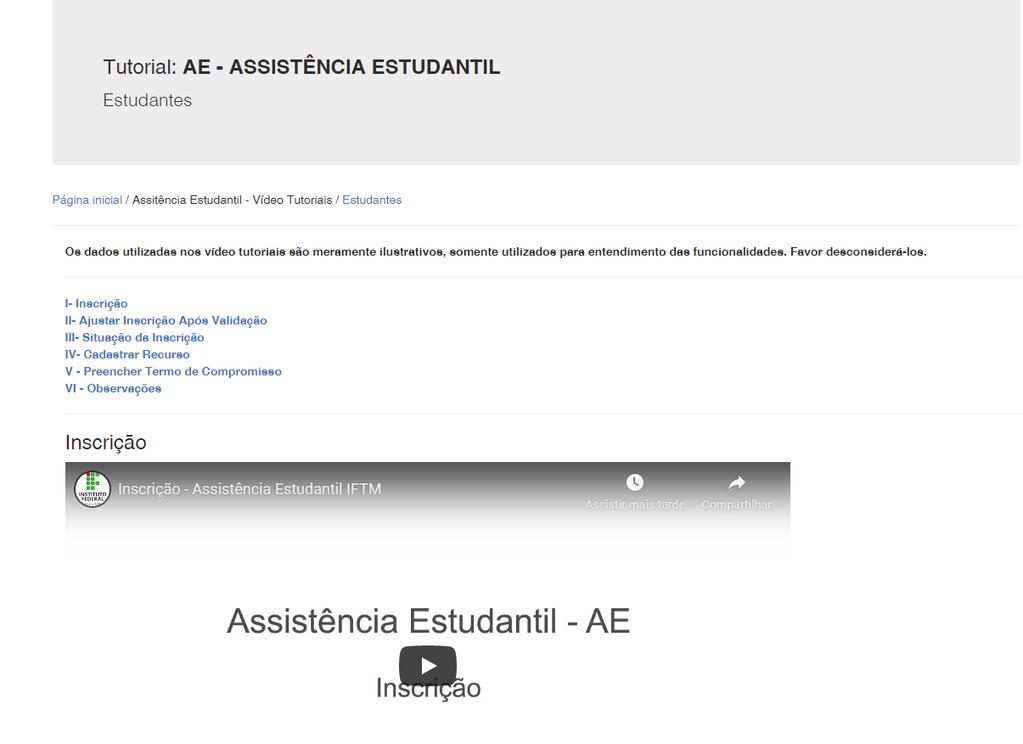 Em seguida acesse aos tutoriais ATÉ O FINAL.