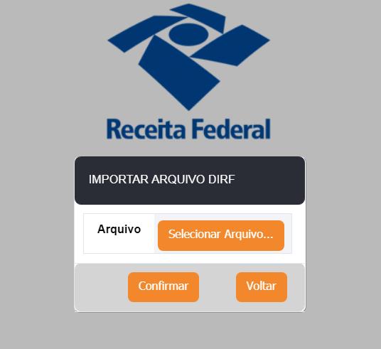 2.7. Importação DIRF Esta função possibilita que o administrador disponibilize no portal