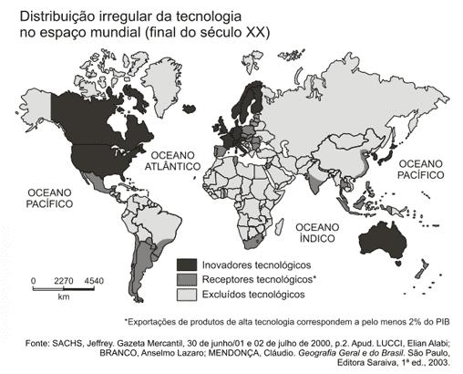 A terceira revolução industrial consolidou-se com o aprofundamento da globalização.