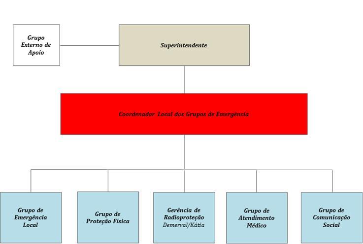 Figura 1: Organograma dos grupos de atuação durante uma